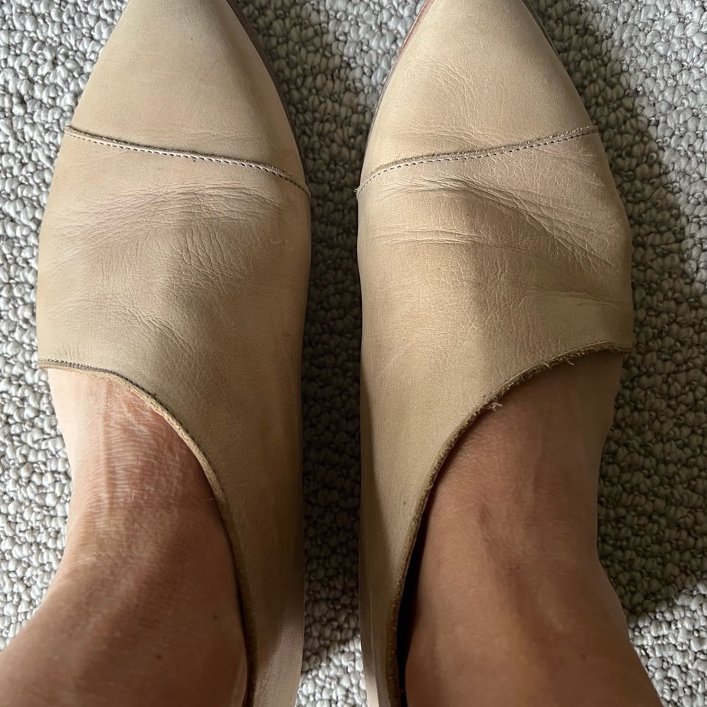 Free People Leather Point Toe Royale Flat Ankle Booties